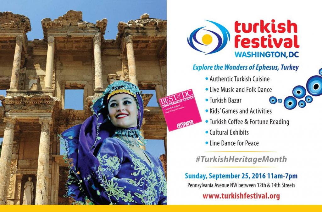 Explore the Wonders of Turkey in DC Sunday, September 25, 2016 | 11am - 7pm